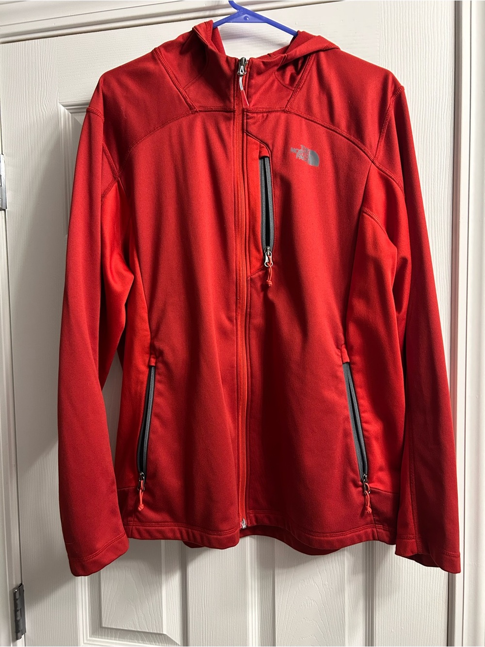 The North Face Men's Red Hooded Lightweight Jacket